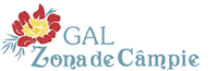 Sigla Asociației GAL Zona de Câmpie, cu bujorul de stepă